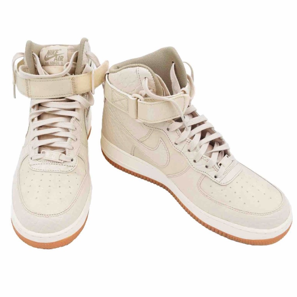 Women's NIKE AIR FORCE 1 Hi Prm Oatmeal Khaki Sail (654440 112) - Size 10